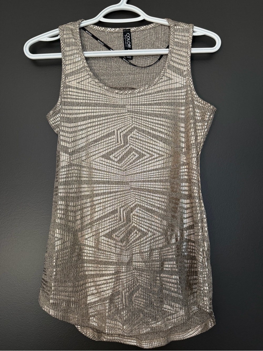 Geometric Metallic Top